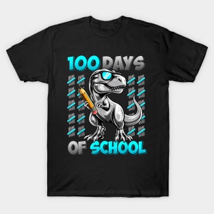 100 Days of School Dinosaur Lover 100th Day of School Boys T-Shirt